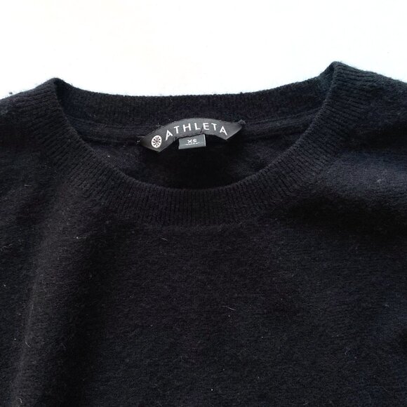 Athleta Women's 100% Cashmere Sweater Size XS Black - Picture 2 of 7